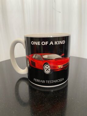 Vintage 87’s Ferrari Testarossa 'One of a Kind' Red Car Mug